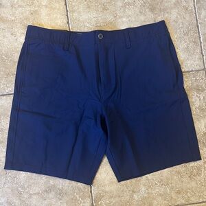 Under Armour Dark Blue Flat Front Shorts